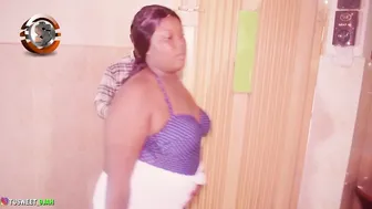 Gigantic booty Ebony chick seduced a bbc with a waste