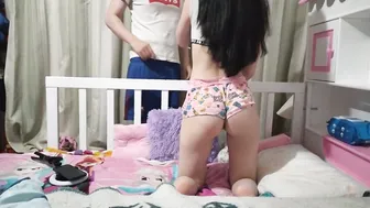 Her Stepbrother Finds her into Lingerie and she is barely legal Years older