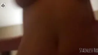Young Skank Cheat on White boyfriend for big black dick Cumshot inside