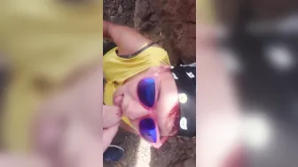 Public Mountain Peak Bj with Cum into Mouth