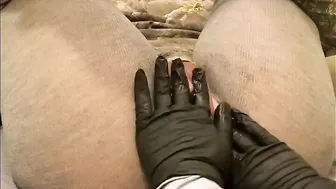 She Restrains me and makes me Squirt- Having Fun with my Gigantic Clitoris