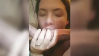 Hubby Joins inside as Ex-Wife Blows her Friends Penis and Massage them together