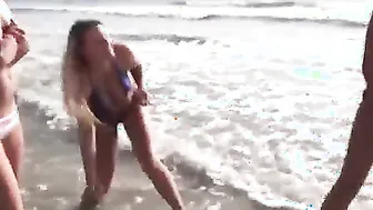 Lil Kelly Walk with her Mistress at the Beach Ang Getting Nude
