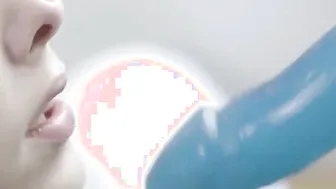 Big Tit Buffy brushing teeth and masturbating
