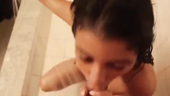 Veronica Rodriguez Bj and Hand Job-Facial into Shower point of view