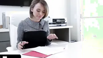 Bossy Lady Getting Sexual during Interview and Seduces the new African Co-Worker into her Office