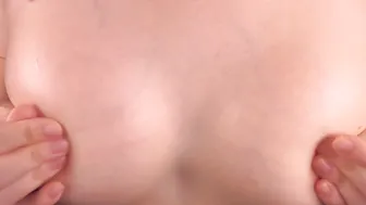 Oiled Natural boobs Touched