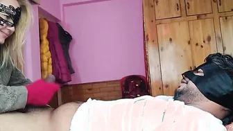 Angel Fowler Making Out and Giving Hand Job to Dani Danger Wearing Gloves