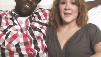Mishy Snow getting her cunt and booty banged by a gigantic ebony