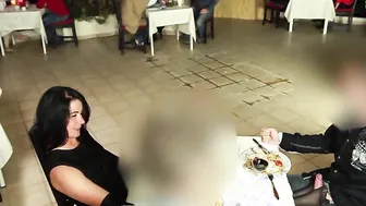 Extremely risky Non Stop cummed into the restaurant