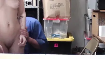 Blonde Thief Caught Red Handed