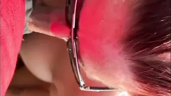 Bombshell Joy taking a Gigantic Facial from the Freaky Neighbors