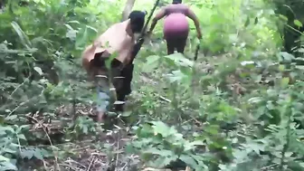 PATRICIA THE BBW 9JA BONED BY THE BUSH HUNTER AT HER GRAND