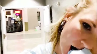 she want to feel my cum on her belly so