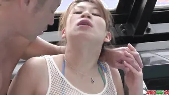 She suck my cock and drink my cum inside basement