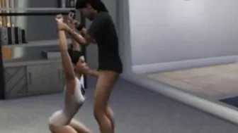 sluts is Blowing a big black cock Infront her Step Sister
