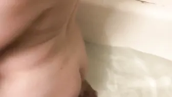 Brooke Farting into Bathtub Making Bubbles
