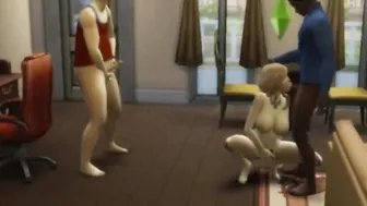 Cuckold Clean up African Dude is Fucking e Pregnant milf