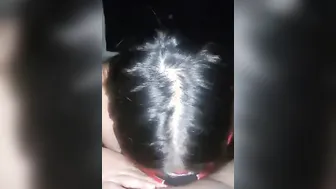 Hispanic Blows Boyfriends Cock while Blindfolded