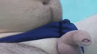 I pull out my penis inside front of a young