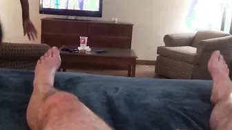 Closeup of Erection as he ejaculates 4x and closeups of the cummy