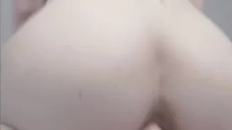 ASMR Neko cunt with mouth into Tights Fucking Vibrator Close up Butt