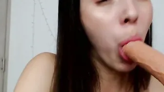 Effy loves to choke on a huge dick and make