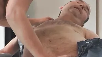 Big Titted blonde takes gigantic load of cripple and slips it into her