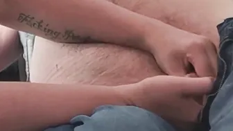 Big Titted blonde takes gigantic load of cripple and slips it into her