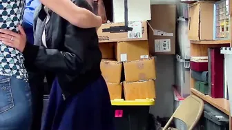 Shoplifting eastern Milf and Daughter Blackmailed By Mall Officer