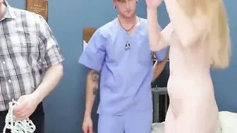 Slutty 18 year old was taken inside anal asylum for painful treatment