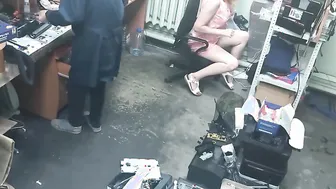 Slutty Blonde Outdoor Masturbates Next to Stranger