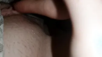 G String porn video – Clitoris Play White G-String
