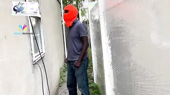 AfroCandy gotten pounded by a bandit who broke in her house