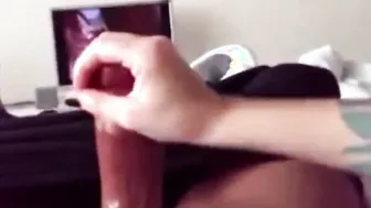 Tattoo Maid Caught me Jerking my big black cock Rod