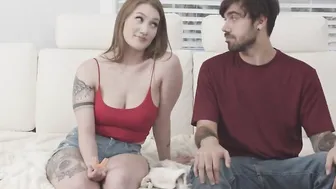 Stepbrother goes rough inside fucking his Hottie stepsisters tight cunt