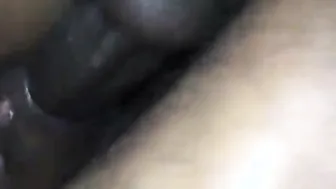 Closeup black lovers squirting and fucking