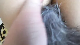milf Fucks a Old Mistress with a Strap-On. Lesbians point of view.