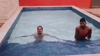 Renan Martins Pantaneiro Jumping With Me Inside The Pool Of Producer PJTX