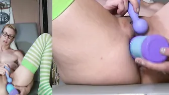 Bubbles Bottle with Grapes Masturbation