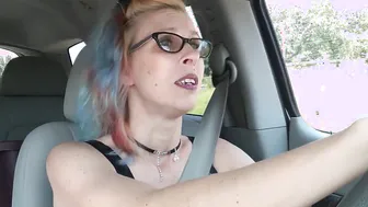 Having Fun with my new Vagina Pump inside the Vehicle and Smoking