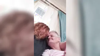 Grandmother blows my penis