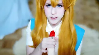 Spoiled Tsundere Asuka give point of view Hand Job – Evangelion Cosplay