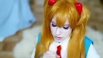 Spoiled Tsundere Asuka give point of view Hand Job – Evangelion Cosplay