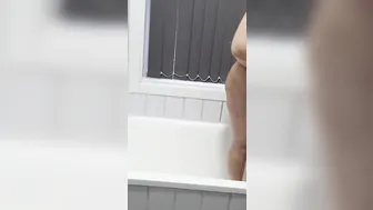 Step Milf Risky Wc Banged a Knock on the Door almost Caught with Step Son