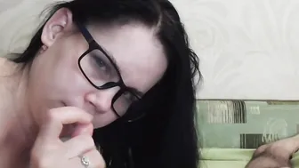 My Passionate Stepmom Getting Cum inside her Mouth every Night and Spits it out on my Cock