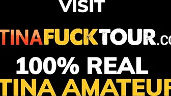 Skinny Dark Hair Hispanic Vagina Filled by Gigantic Dick