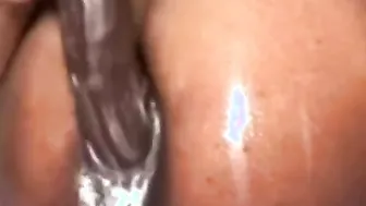 Teenage chick Getting Plowed by Gigantic African Penis and Creams on his Cock