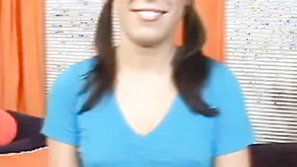 18 YEAR OLD INSIDE PIGTAILS CASTING COUCH BONED