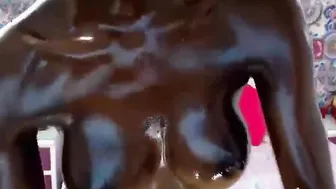 Voluptuous Goddess Black Women with Huge Boobies Having Fun with Her